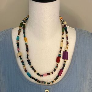 Bead Necklace.‎ Colorful and Fun. 22” long